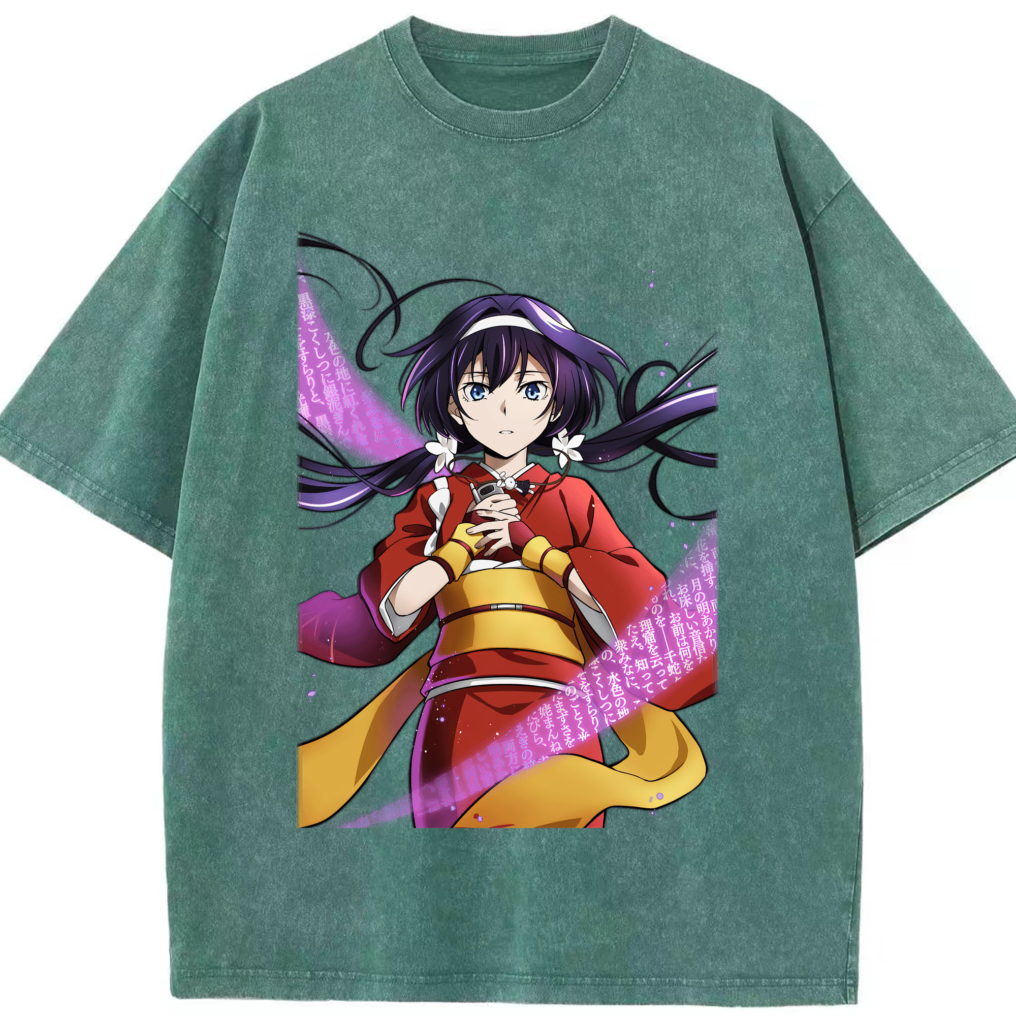 （画像用） 文豪ストレイドッグス Bungo Stray Dogs 綿100% ヴィンテージ風 半袖Tシャツ（フロントプリント）